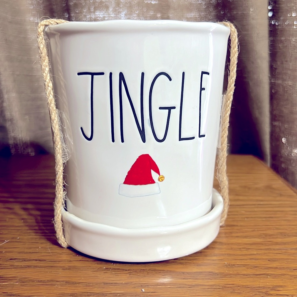 Rae Dunn Jingle flower pot